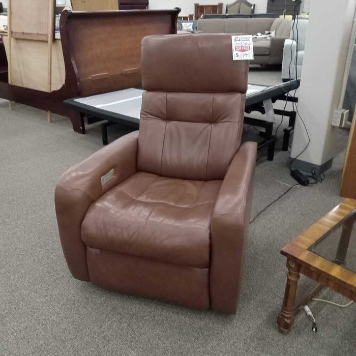 "Sorrento" Brown Lthr Pwr Recliner