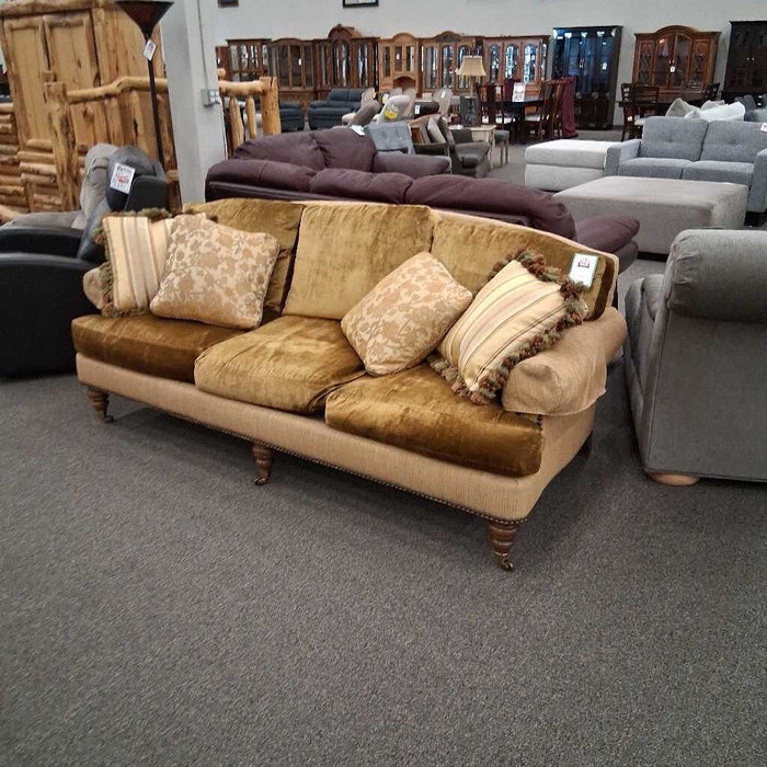 Gold Fabric Sofa