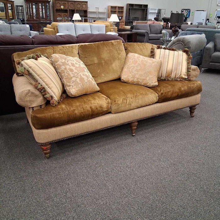 Gold Fabric Sofa