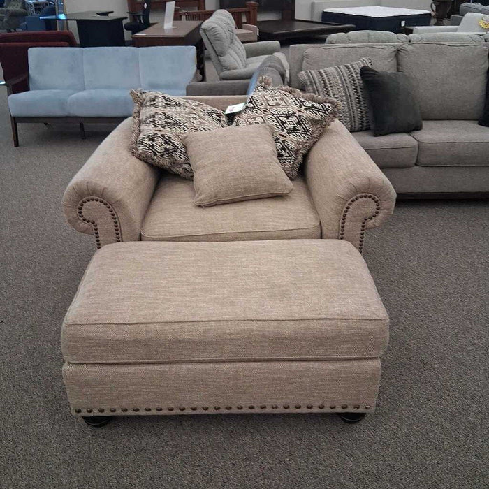 "Ilena" Chair w/ Ottoman