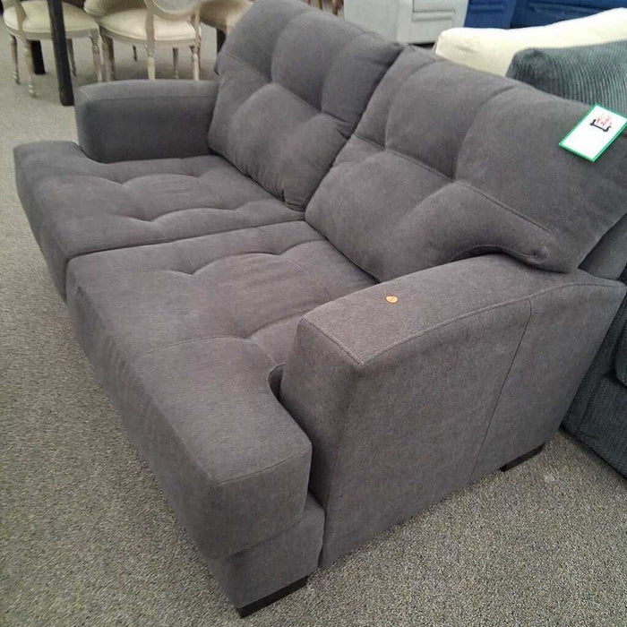 Dark Taupe Fabric Loveseat