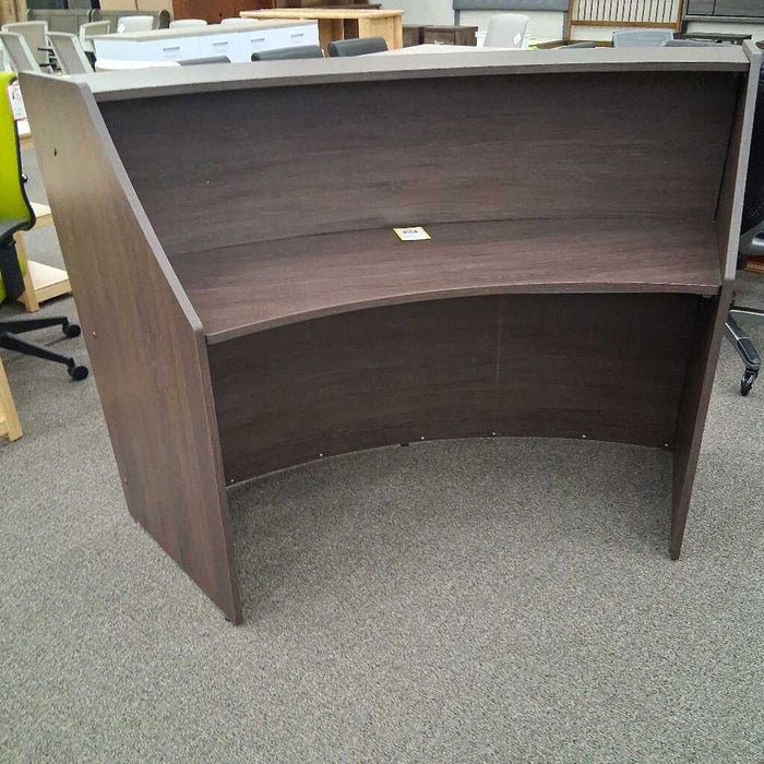 Brown Reception Desk