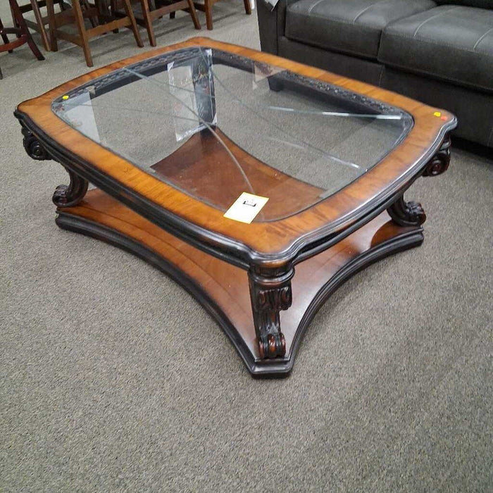 "Grand Estates" Coffee Table w/ Glass