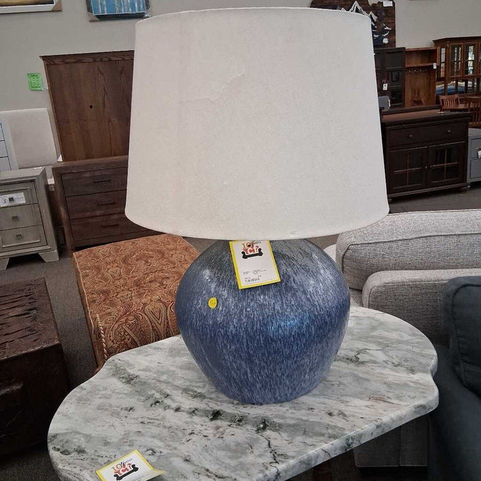 Lg. Blue Ceramic Lamp