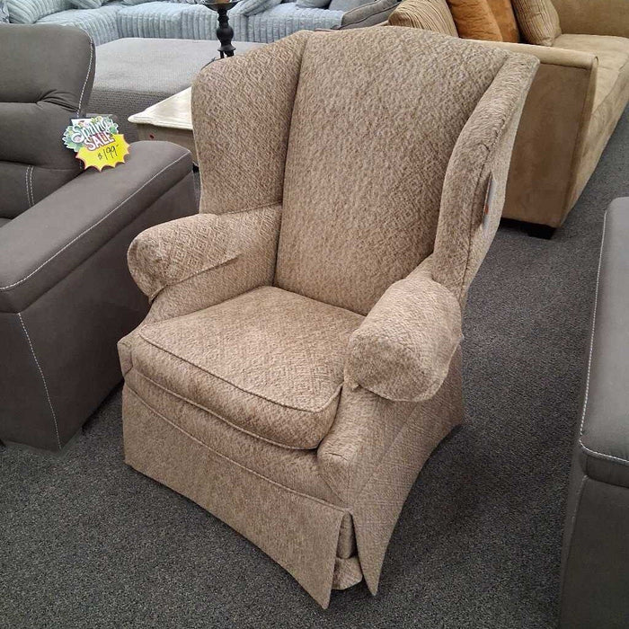 Ennis Vintage Light Brown Wingback