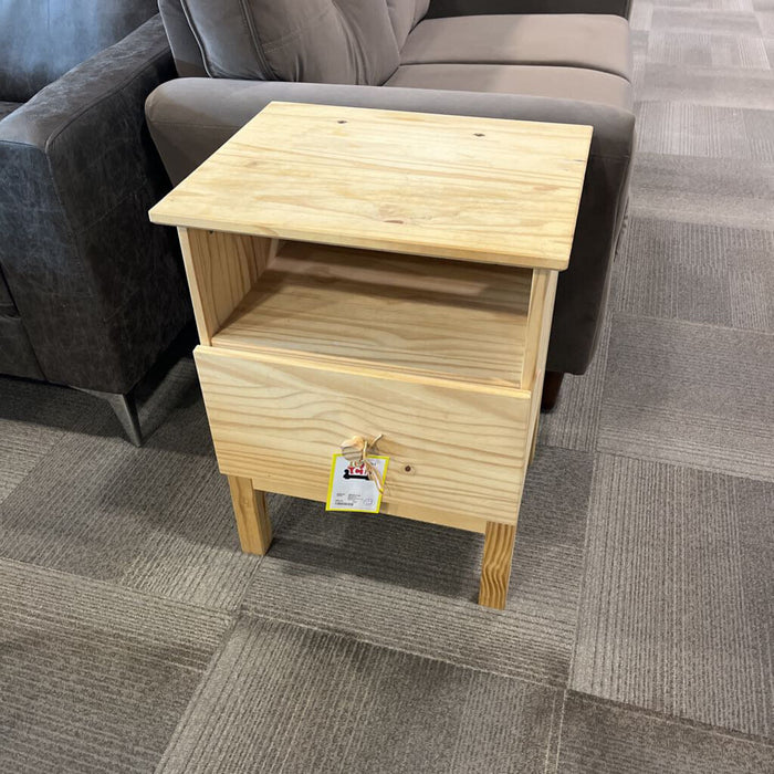 Natural Nightstand w/ Drawer