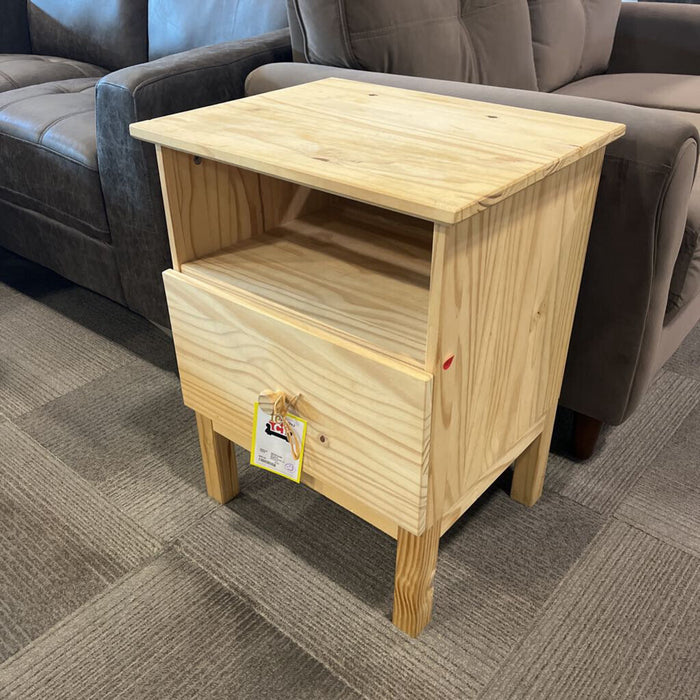 Natural Nightstand w/ Drawer