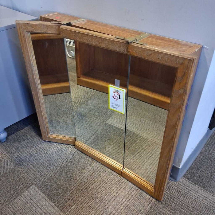 Vintage Oak Medicine Cabinet