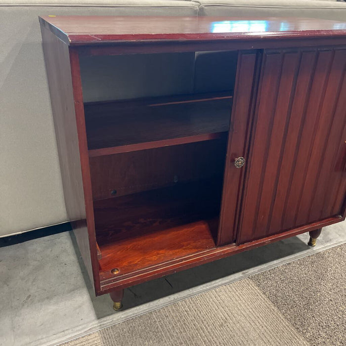 Small Red Wood Media Console