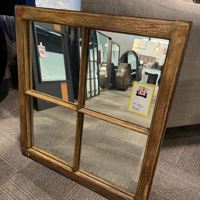 Vintage Window Frame Mirror