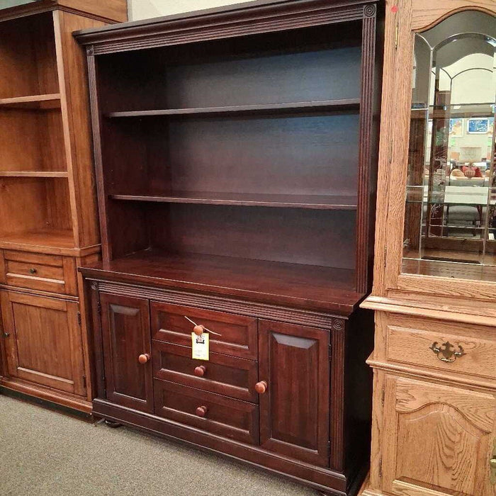 Dark Wood Dresser w/ Hutch