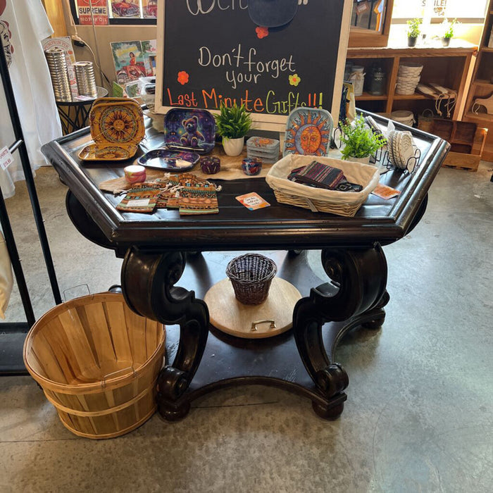 Dark Wood Round Table