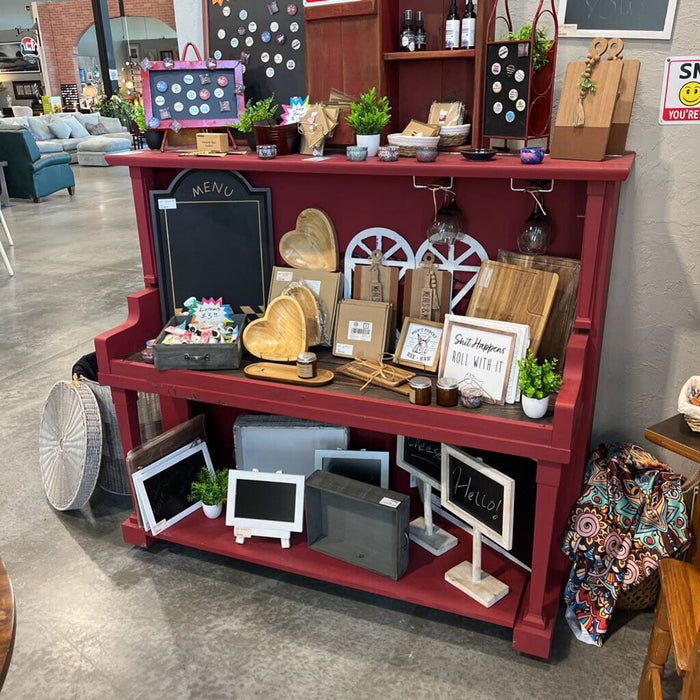 Red Piano Display Shelf