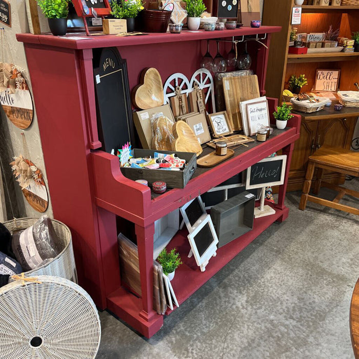 Red Piano Display Shelf