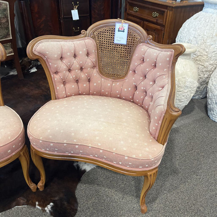 Vintage French Tufted Arm Chair