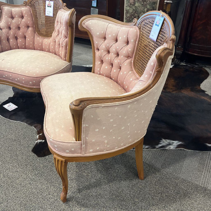 Vintage French Tufted Arm Chair