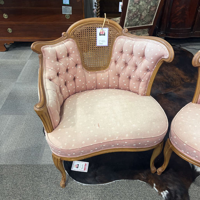 Vintage French Tufted Arm Chair
