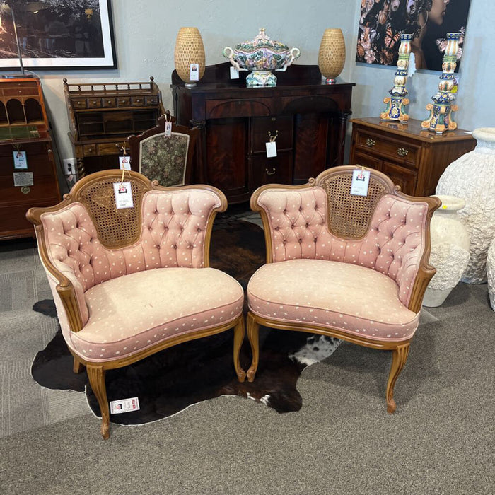Vintage French Tufted Arm Chair