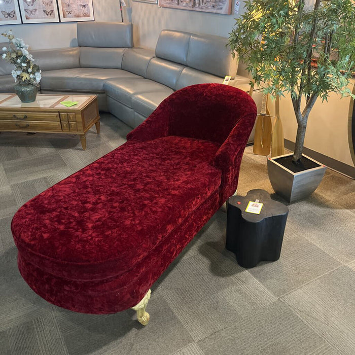 Red Velvet Fainting Couch