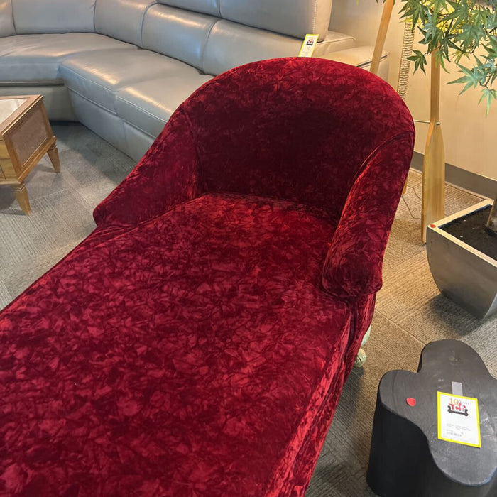Red Velvet Fainting Couch