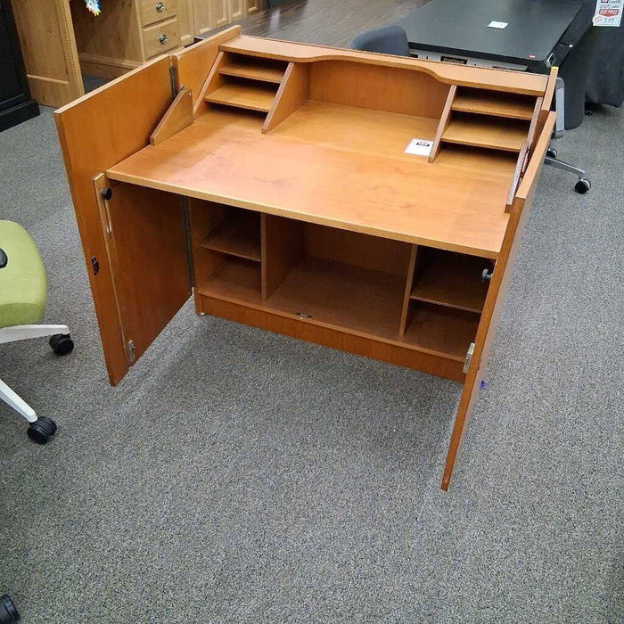 Teak Danish Desk Cabinet