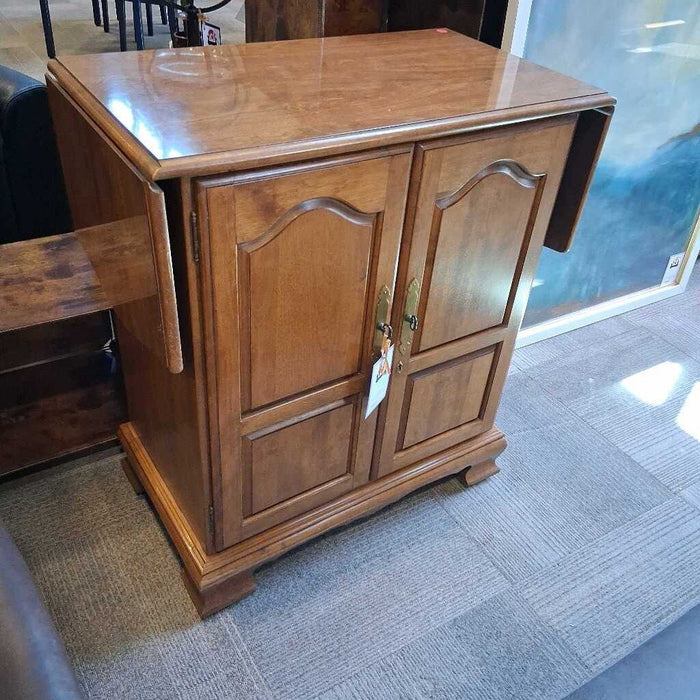 Ethan Allen Maple Drop Leaf Dry Bar