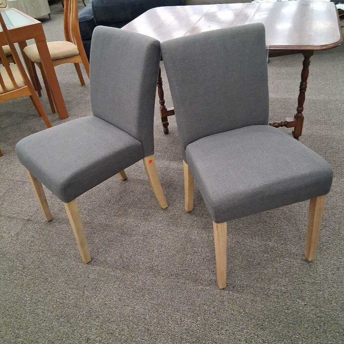 Pair Of Gray Crate & Barrel Chairs