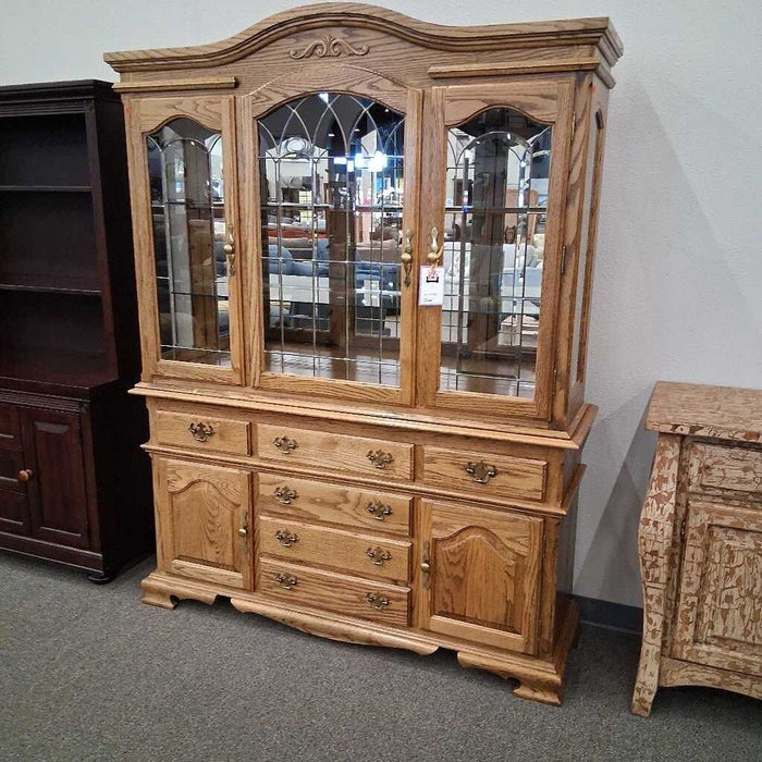 2 Pc. Oak Hutch