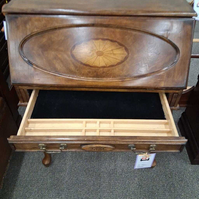 Dark Wood Secretary Desk
