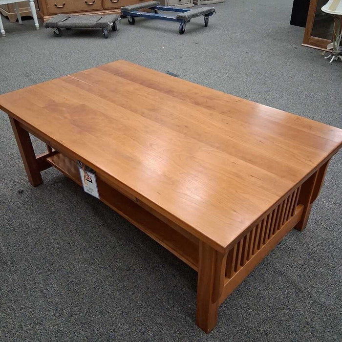 Amish Cherry Mission Style Coffee Table