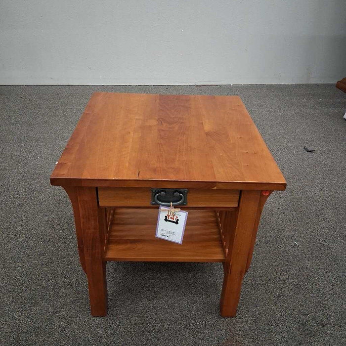Amish Cherry Mission Style End Table