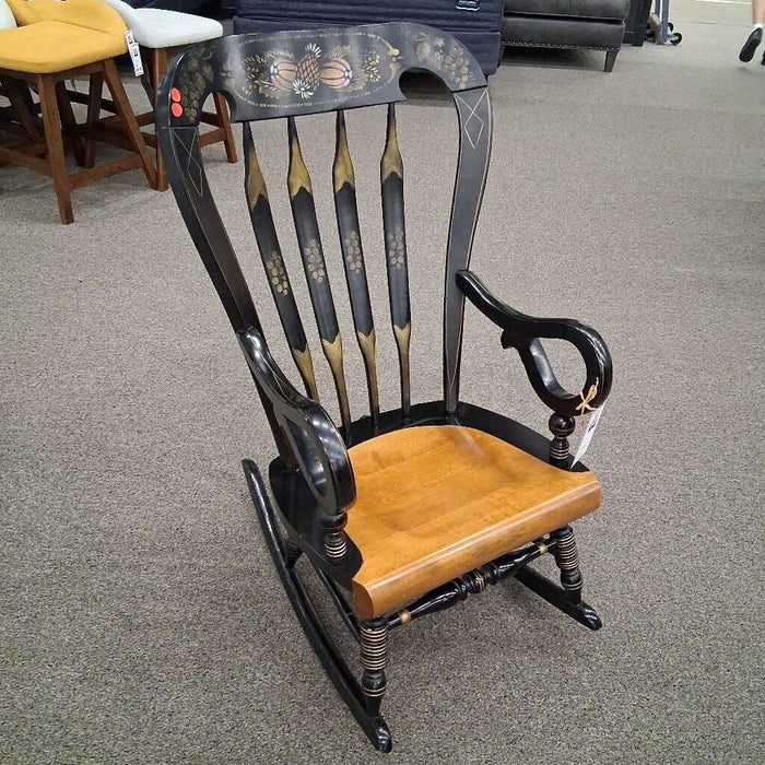 Back Floral Rocking Chair
