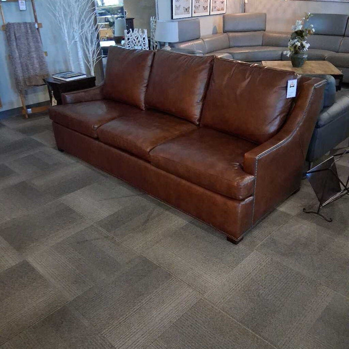 Hancock & Moore Brown Leather Sofa