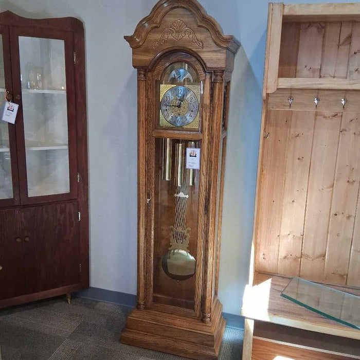 Small Oak Grandfather Clock