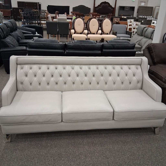 Gray Tufted Sofa