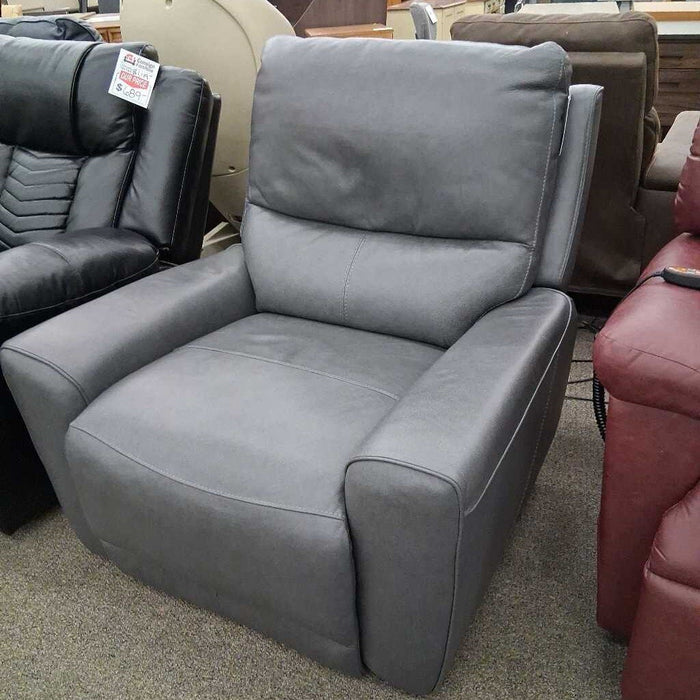 Gray Power Recliner