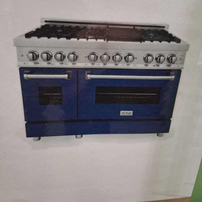 ZLine Blue & Stainless Gas Range