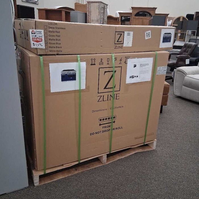 ZLine Blue & Stainless Gas Range