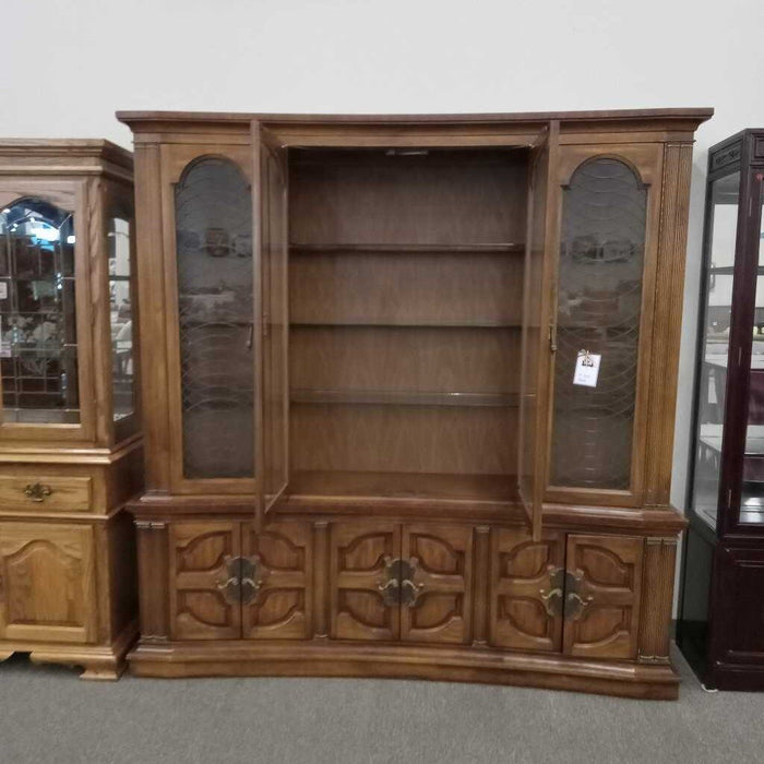 Vintage Curved 2pc. China Hutch