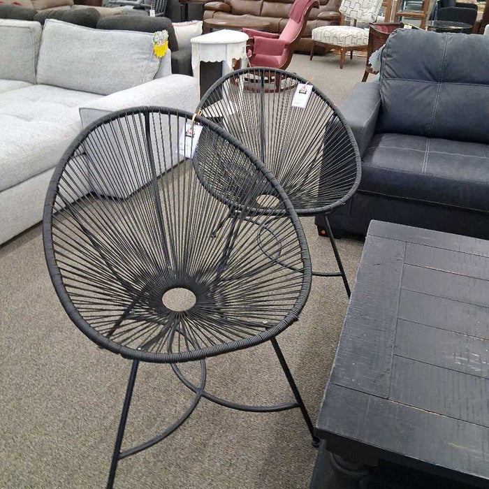 Black Bungee Egg Chair