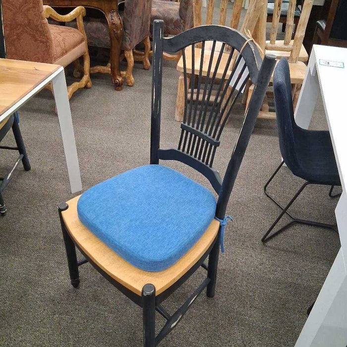 Set of 6 Distressed Chairs w/ Cushions