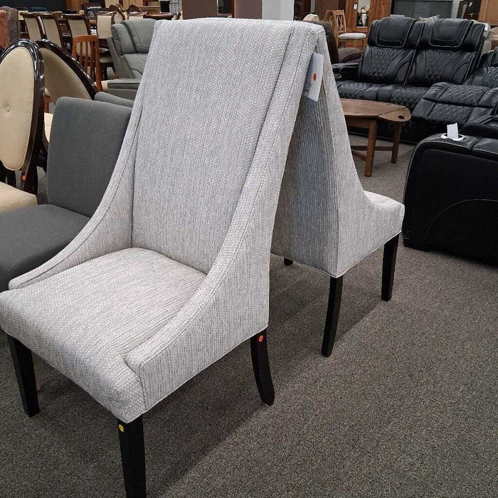 Pair of Hekman Gray High Back Chairs