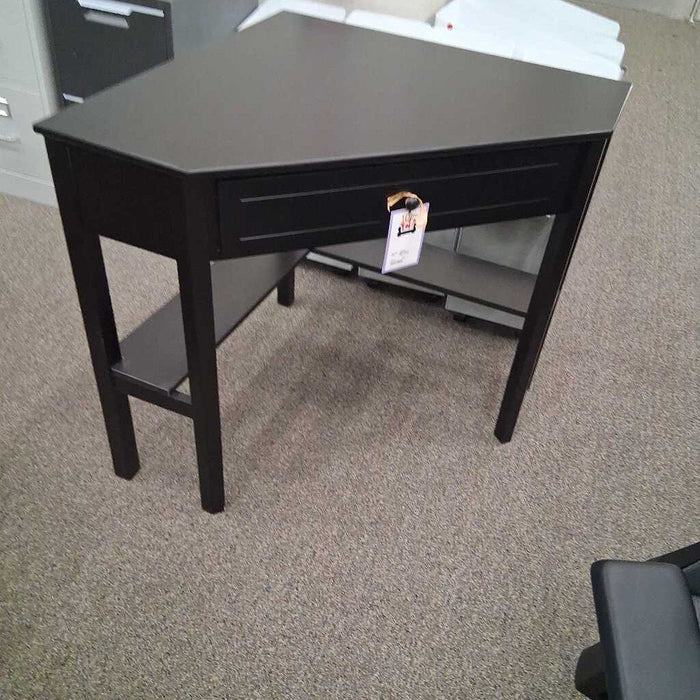 Black Corner Desk w/ Dwr