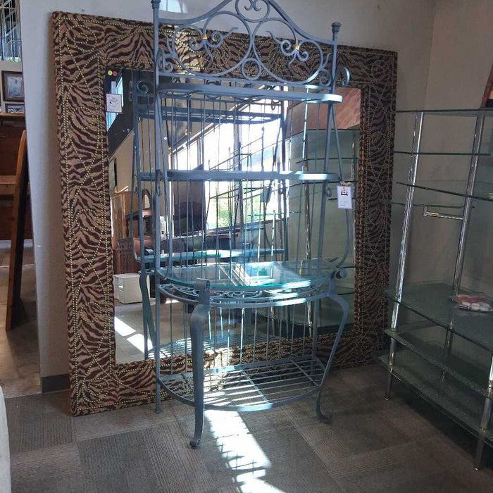 Metal Bakers Rack w/ Glass Shelf