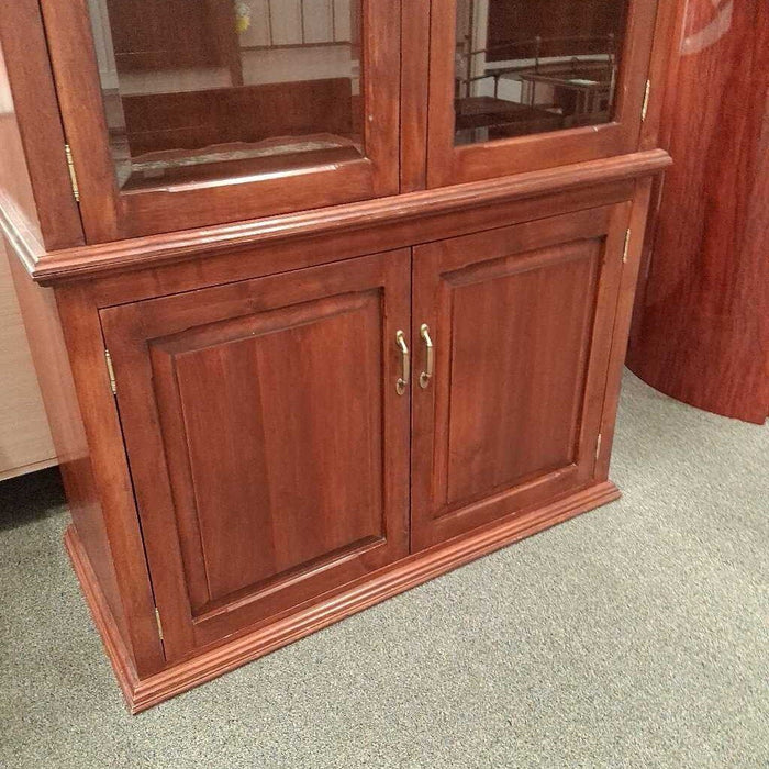 Custom 2 Pc Wood Display Hutch