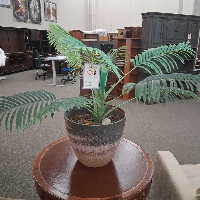 Faux Bamboo in Brown Pot