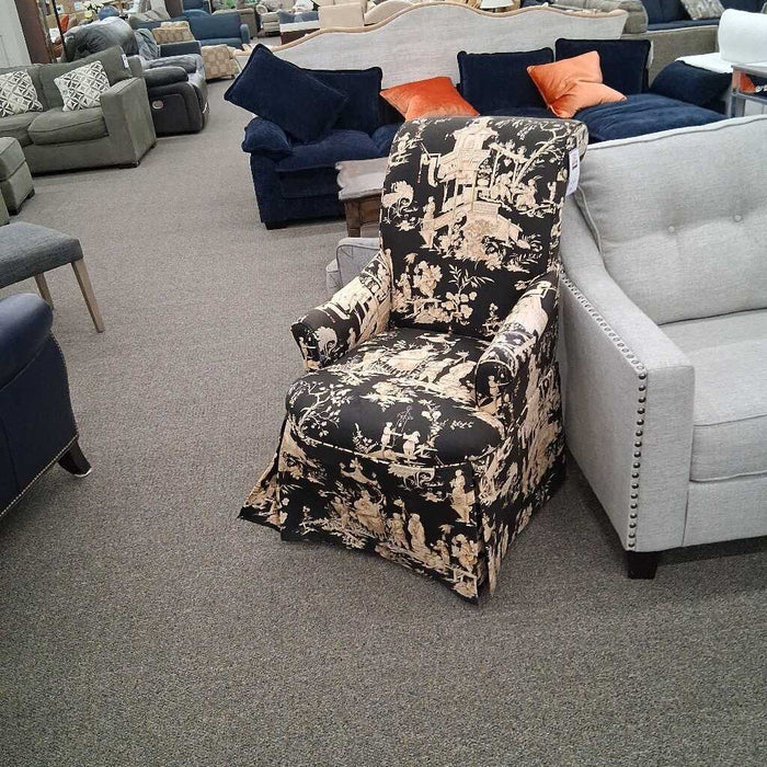 Asian Pattern Parsons Chair