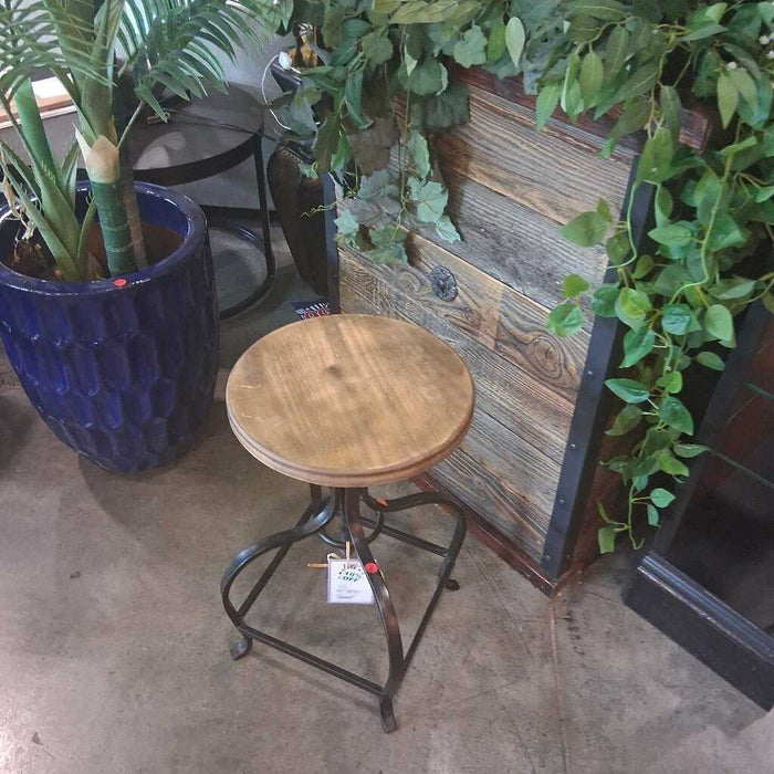 Rustic Industrial Swivel Stool