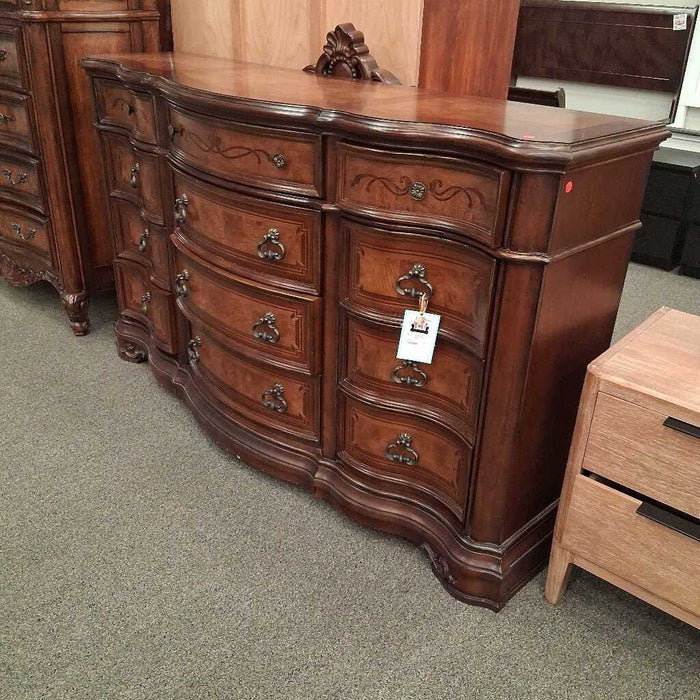Wood Dresser W/ Mirror