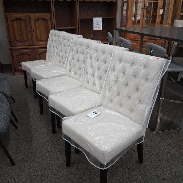 Set of 5 Beige Chairs